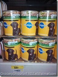 Pedigree dog food is just $.42 a can!