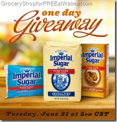 Imperial Sugar One Day Giveaway