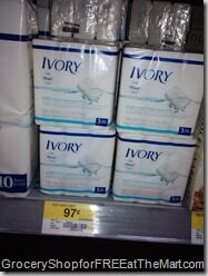 Ivory 3 pk bar soap for $.47!
