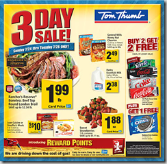Tom Thumb Ad Matchups 7/24