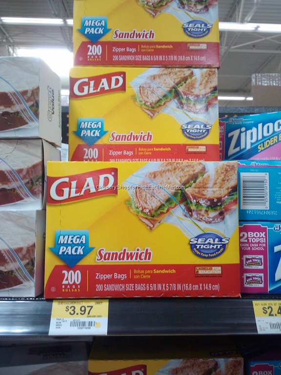glad sandwich bag coupons