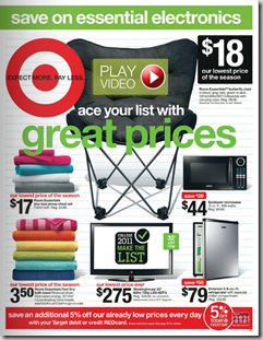 Target Ad Price Matches from 8/14