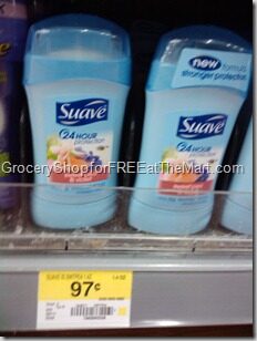 Suave Deodorant for $.72!