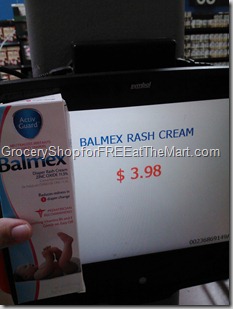 Balmex Diaper Cream for $2.98!