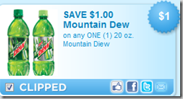 New Coupon for Mountain Dew!