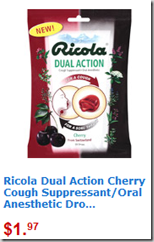 Ricola Dual Action Cough Drops Just $1.22!