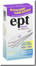 e.p.t. Pregnancy Tests for $1.76!