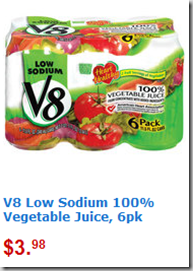 V8 6pks Just $2.98!