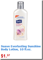 Suave Everlasting Sunshine Lotion Just $1.47!