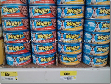Mighty Dog Dog Food Just $.44!