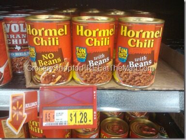TODAY ONLY: Hormel Chili Just $.72 a Can!