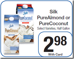 New Price Match and Coupon for Silk PureAlmond Half-Gallons!
