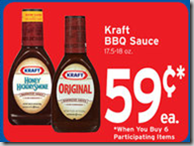 Kraft BBQ Sauce Just $.09!