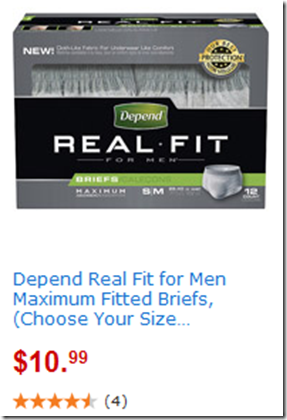 New Coupon for Depend Real Fit or Silhouette!