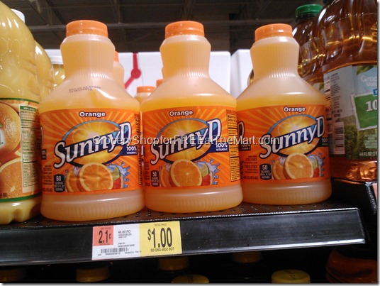 Sunny D just $.73!