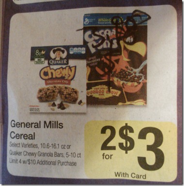 General Mills Cereal for as Little as $.75!