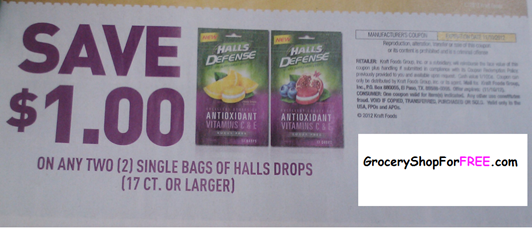 Hall’s Cough Drops – $.68 After Coupon!