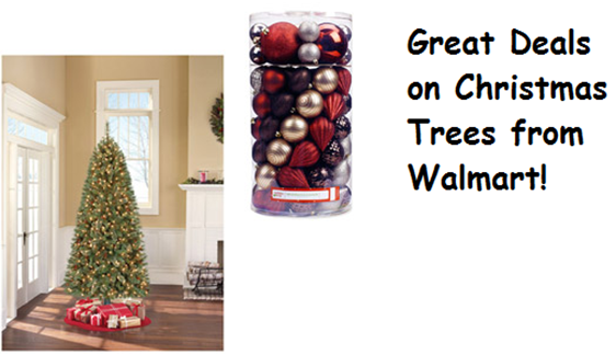 Online Walmart Deal: Artificial Christmas Trees Starting at $29!