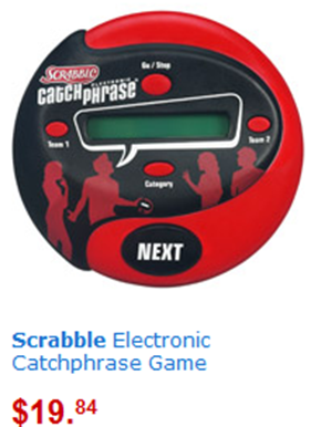 Scrabble Electronic Catch Phrase Just $17.84 at Walmart!