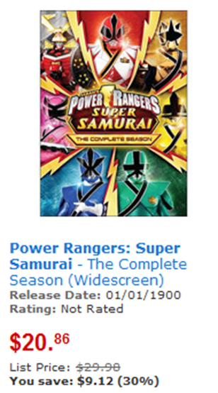 Walmart Coupon Matchup: Save $5 on Power Rangers DVD