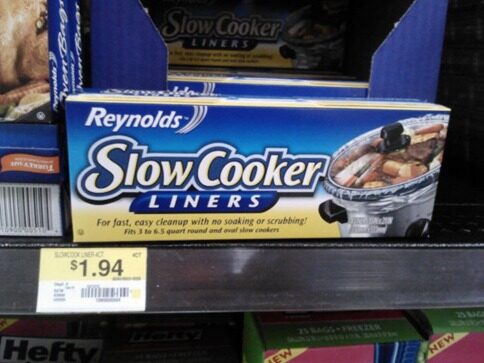 Reynolds Slow Cooker Liners Just $1.39!