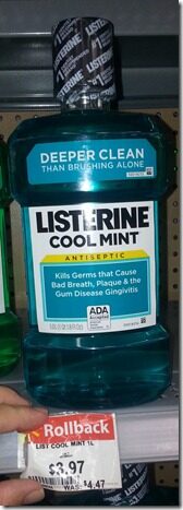 New Coupon and RollBack Pricing on Listerine!