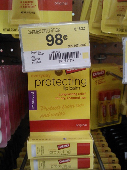 Carmex Lip Balm Just $.48 at Walmart!