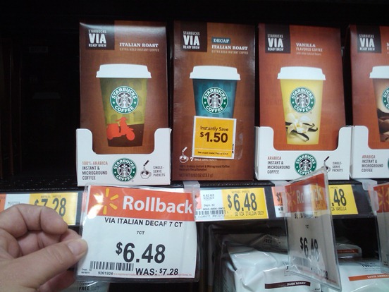 Starbucks Via Just $5.48 at Walmart!