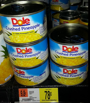 Dole Crushed Pineapple Just $.53