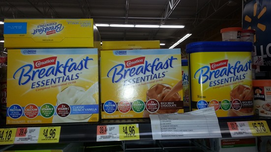 Carnation Breakfast Essentials Just $3.46 at Walmart!