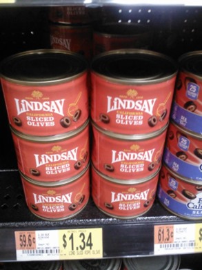 Lindsay Olives at Walmart