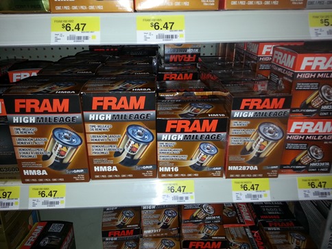 Fram High Mileage Filters
