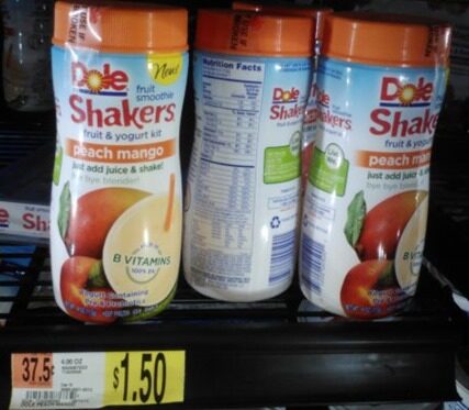Dole Fruit Smoothie Shakers Just $.75 at Walmart!