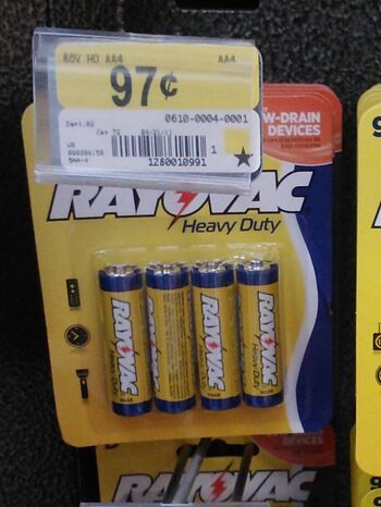 Walmart Ibotta Deal: Rayovac Batteries Just $.22!