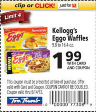 Kellogg’s Eggo Waffles Price Match and Coupon!