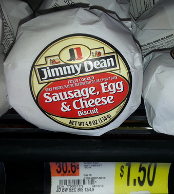 Walmart Matchups:  Jimmy Dean Breakfast Sandwiches $.95