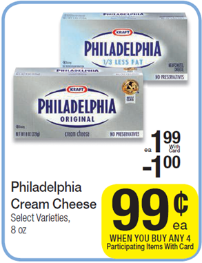 Philadelphia Cream Cheese Just $.74 at Walmart!