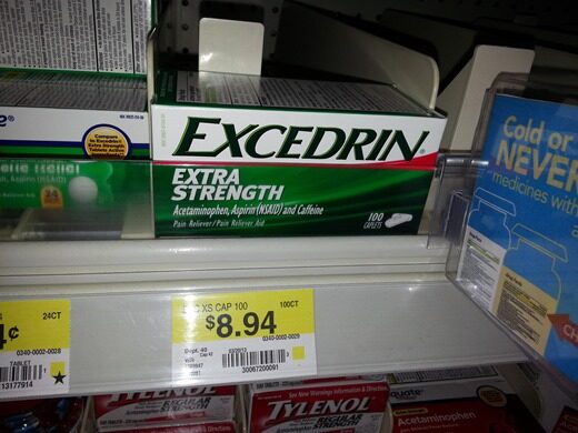 Excedrin 100ct Boxes Just $6.94 at Walmart!