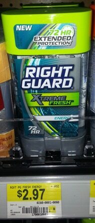 Walmart Coupon Matchup: Right Guard Xtreme Deodorant Just $1.97!