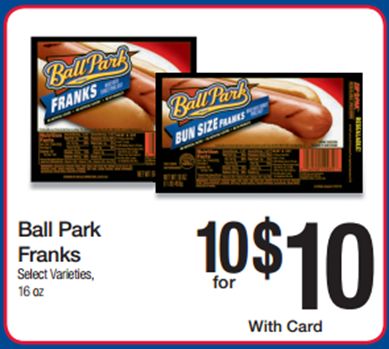 Ball Park Franks Just $.25 Each at Walmart!