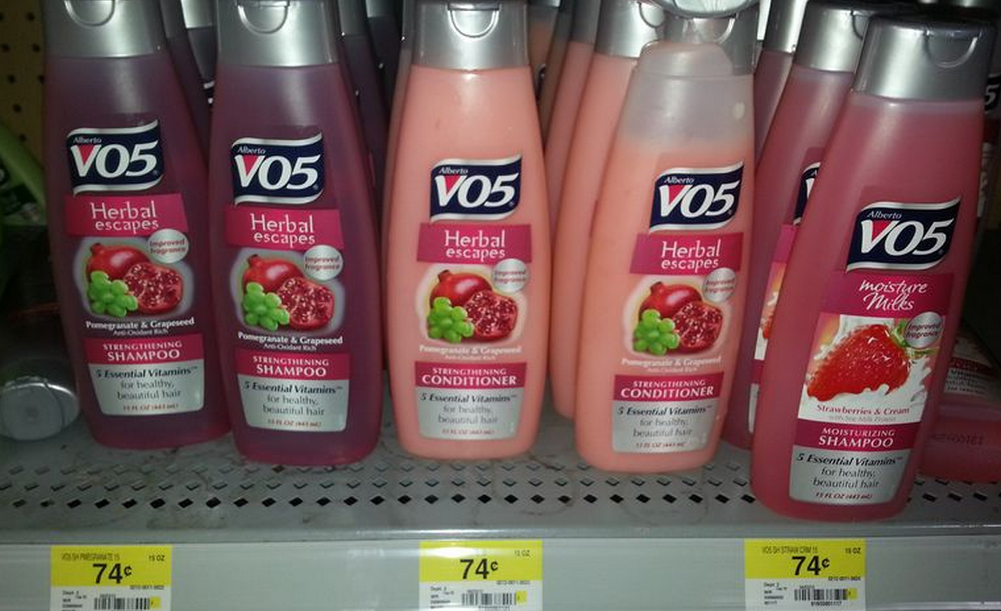 Alberto VO5 Shampoo or Conditioner - $.74 - $.77 - $1 use $1/4 Alberto VO5....