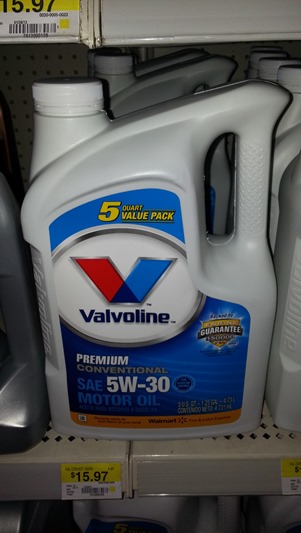 New High Dollar Coupon for Valvoline 5qt Jugs!