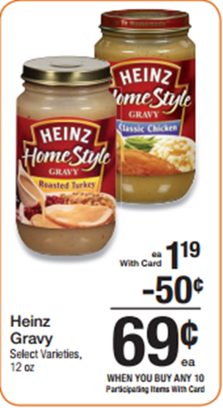 Walmart Price Match Deal: Heinz Gravy Just $.44!