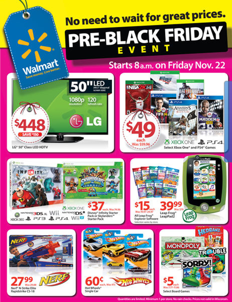 Walmart Just Announced a Pre-Black Friday Sale!