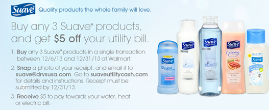 **HOT DEAL** FREE Suave Products and Save Up To $25 on Your Utility Bills!