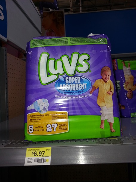 Luvs Diapers Just $5.97 at Walmart!