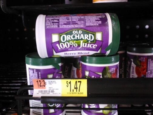 Old Orchard Frozen Concentrate Just $.72 at Walmart!