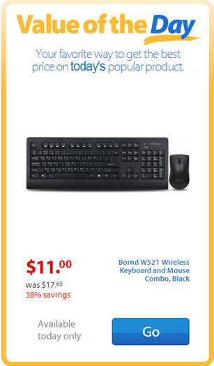 Walmart Value of the Day: Bornd Wireless Keyboard and Mouse Just $11!