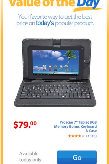 Walmart Value of the Day: 7” Tablet Just $79!