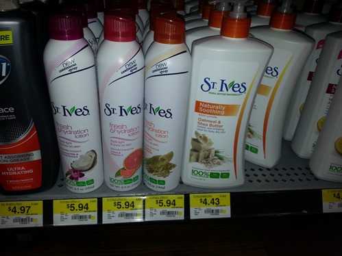 St Ives Lotion Just $2.44 at Walmart!